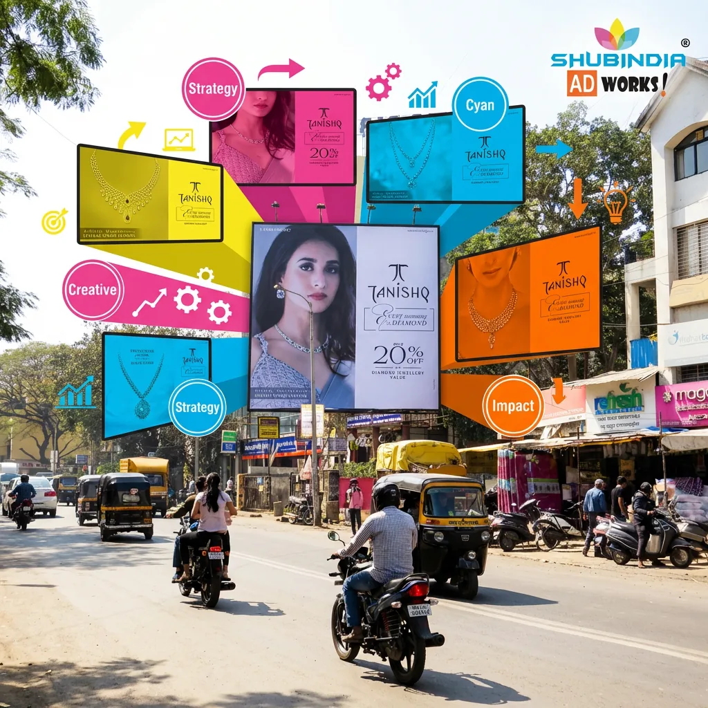 Outdoor / hoarding advertising creative by Shubindia Ad Works 1 — Shubindia Ad Works