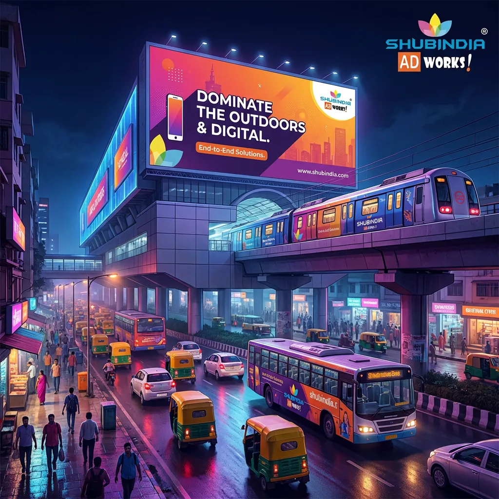 Outdoor / hoarding advertising creative by Shubindia Ad Works 5 — Shubindia Ad Works